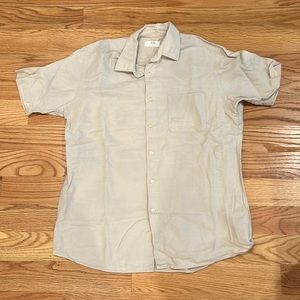 Large beige button up